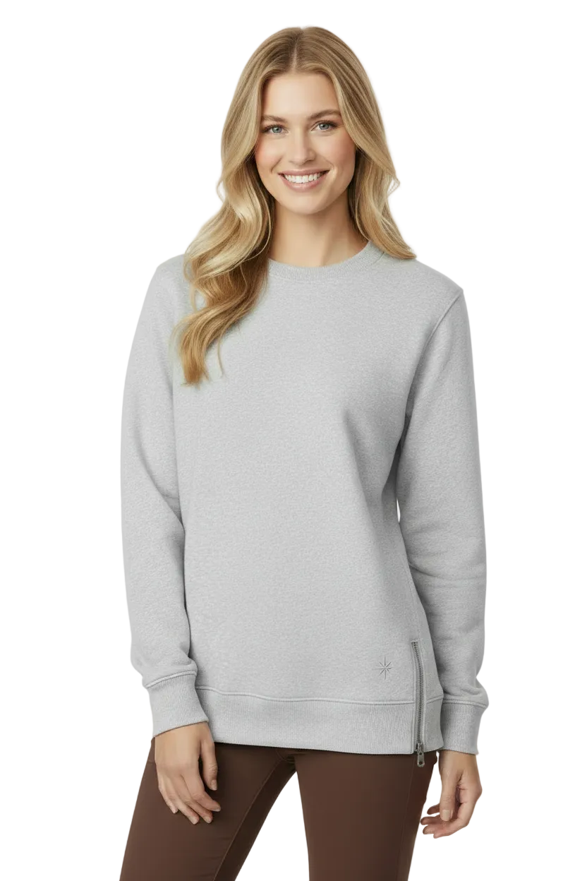 The Iridium Stone Zipper Sweatshirt