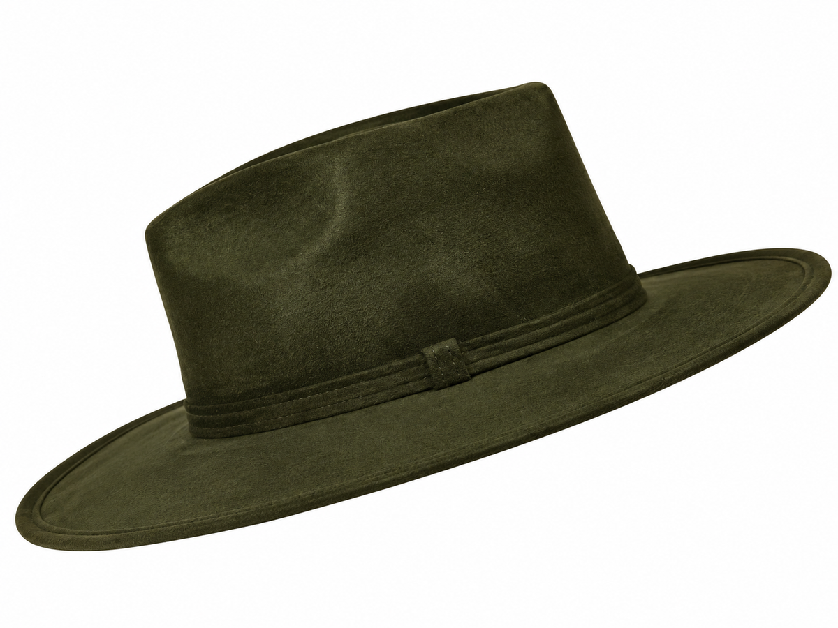 Sage Arrow Suede Hat