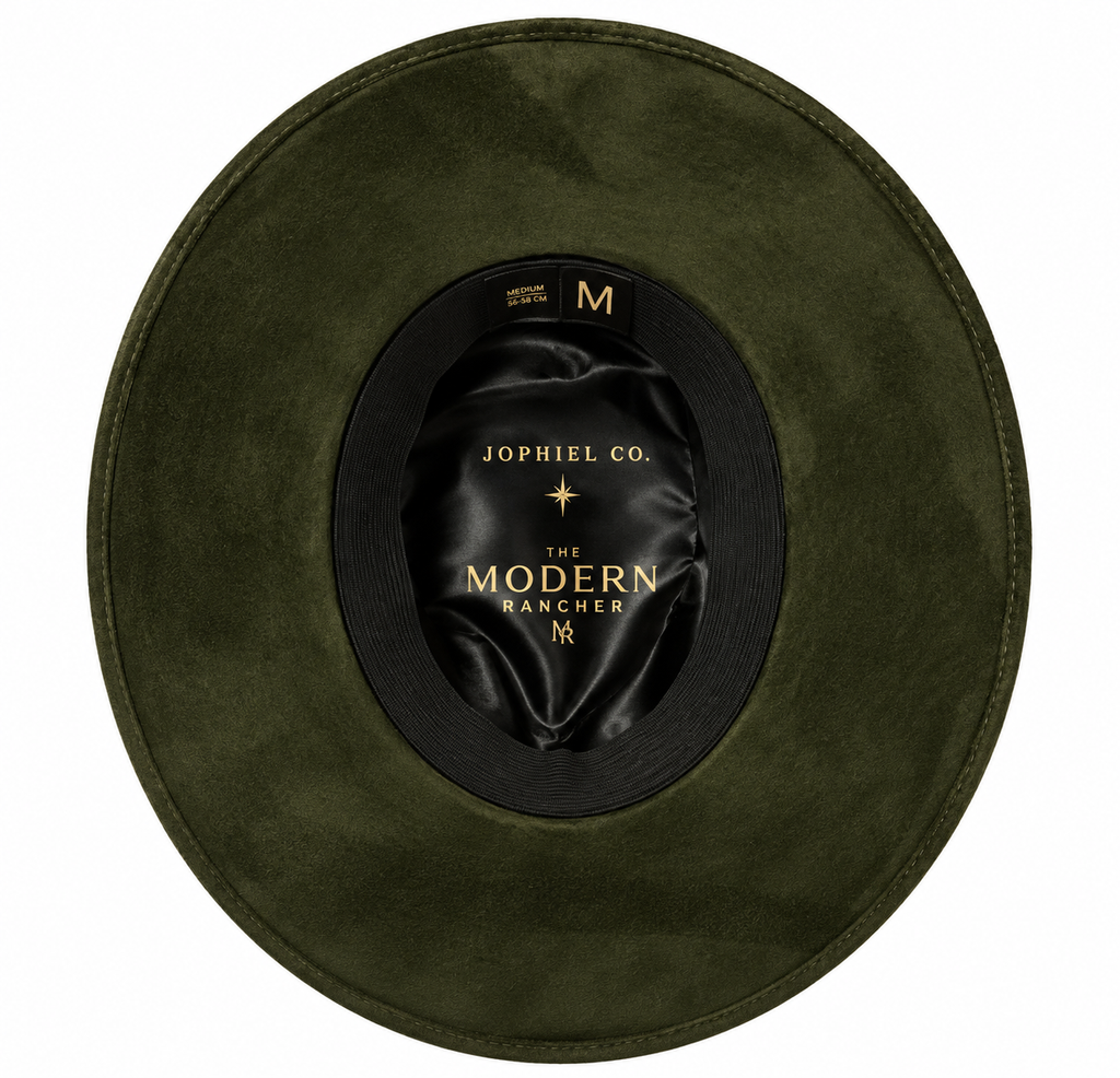Sage Arrow Suede Hat