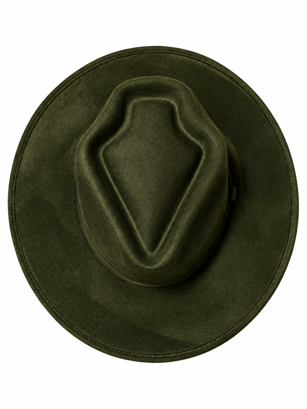 Sage Arrow Suede Hat
